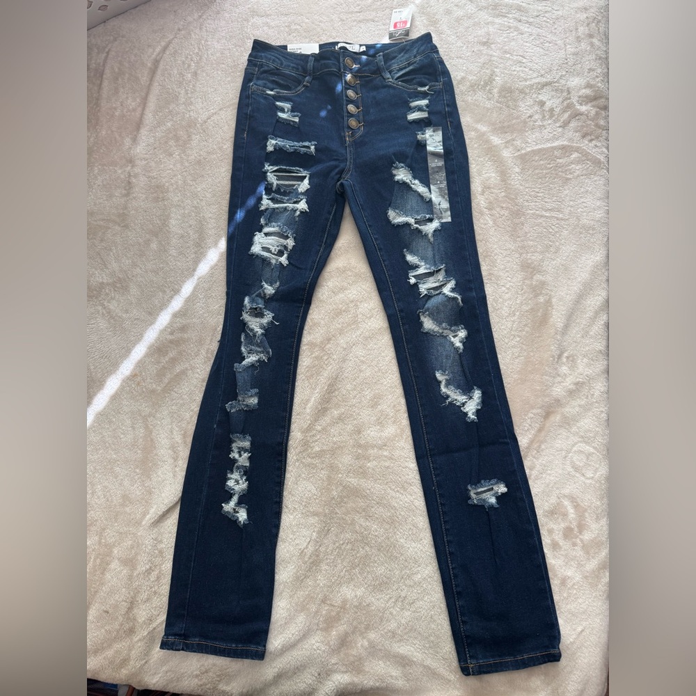 Rue21 Dark Blue High-Rise Jeans